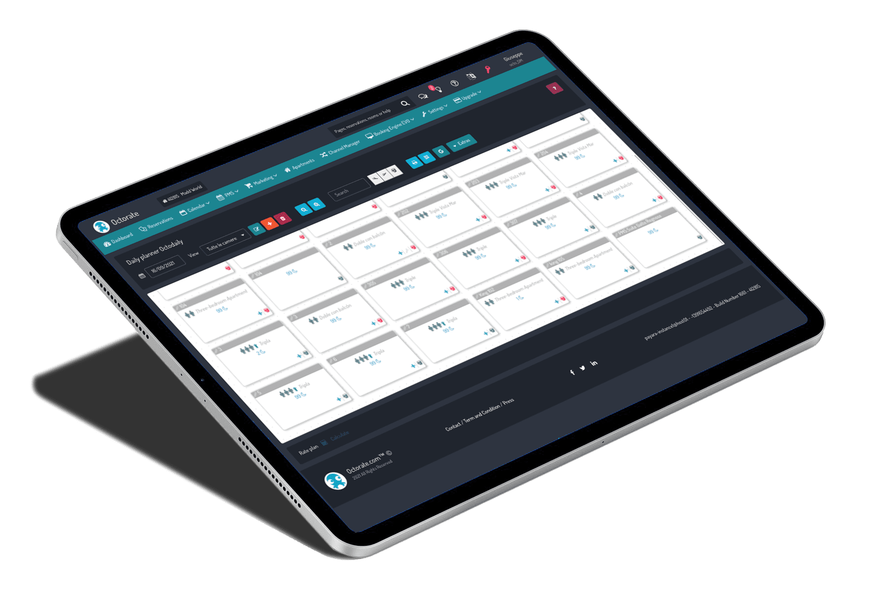 octorate-calendar sviluppo wordpress collegamento a channel manager
